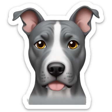gray amstaff sticker