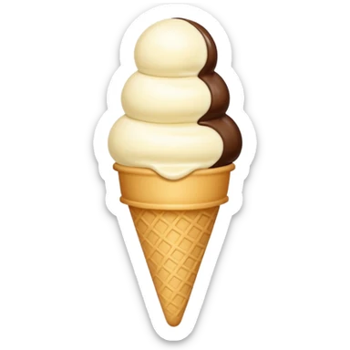 shy vanilla ice cream sticker
