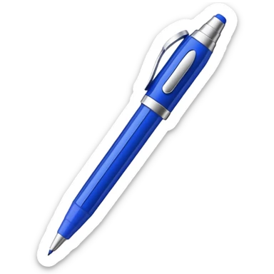 ballpoint pen angled with thin tip sticker