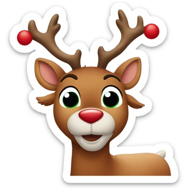 Rudolph the red nosed reindeer sticker