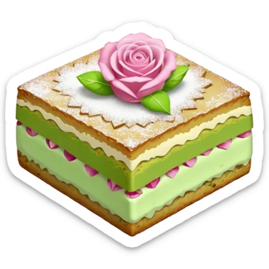 Rose petals pistachio blondie sticker