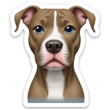 blue nose pitbull sticker