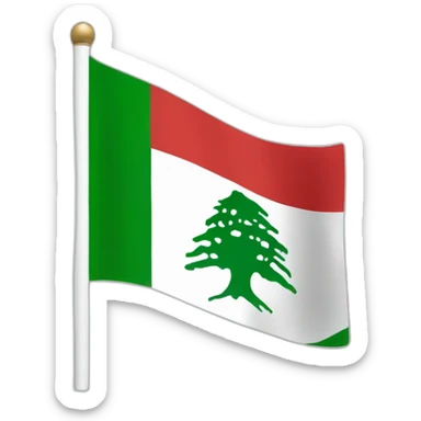 Lebanon flag sticker