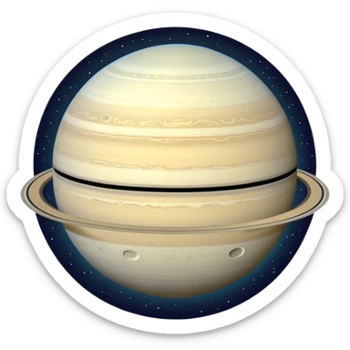 Saturn with 2nd largest moon sticker