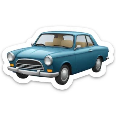 une voiture squelette sticker