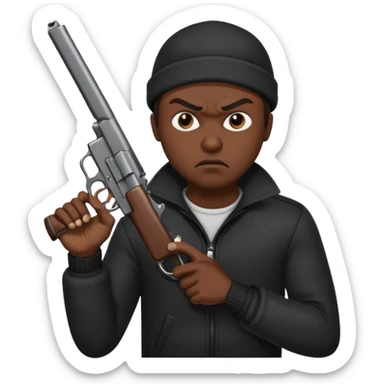Man robbing sticker