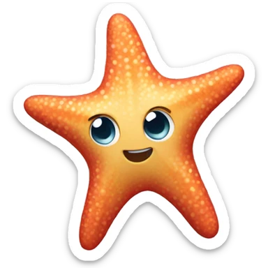 Starfish sticker