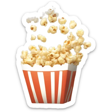 Popcorn kernel being digested￼￼ sticker