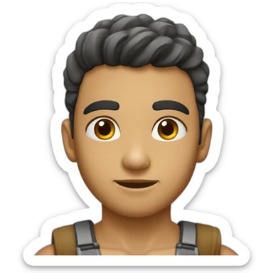 Alacrán con cara de niño sticker