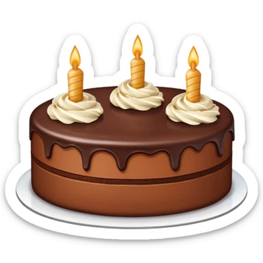 
three pieces of cake sticker