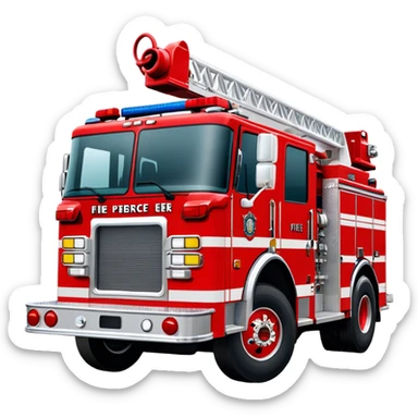 Fire Engine - Pierce Enforcer Pumper (Model Year: 2021) (Iconic colour: Red) sticker