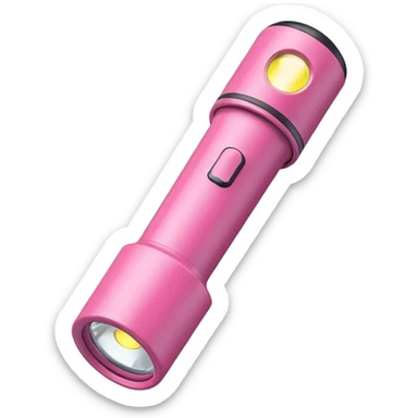 Pink flashlight  sticker