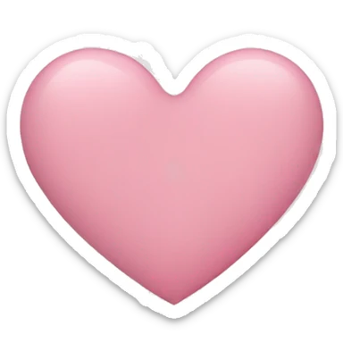 light pink heart  sticker