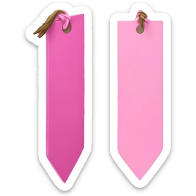 pink bookmark  sticker
