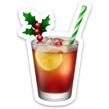 Christmas cocktail  sticker