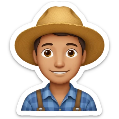 combination of these 🤔👨‍🌾😄 sticker