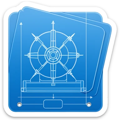 blueprint sticker