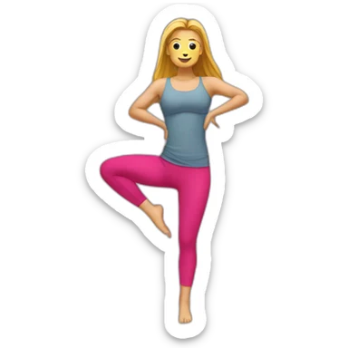 shaking gluteus yoga pants sticker