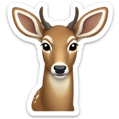 white-tailed deer sticker