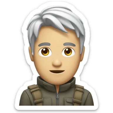 persona con cara de saber la respuesta sticker