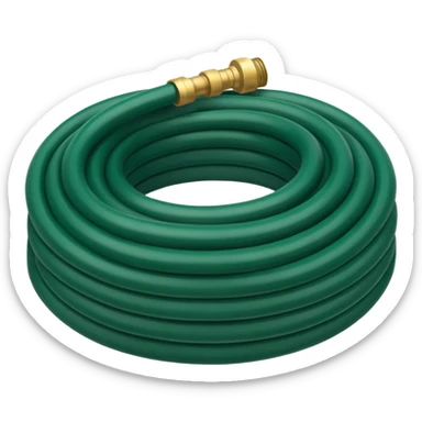 water hose dark green  sticker