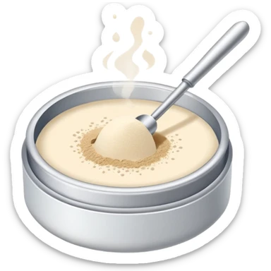 pact whit powder sticker