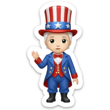 Baby Uncle Sam  sticker