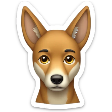 Sad cayote sticker