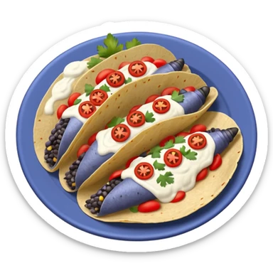 Un tacos bleu blanc rouge sticker