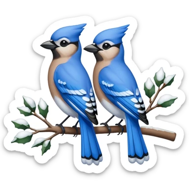 Christmas Jays sticker