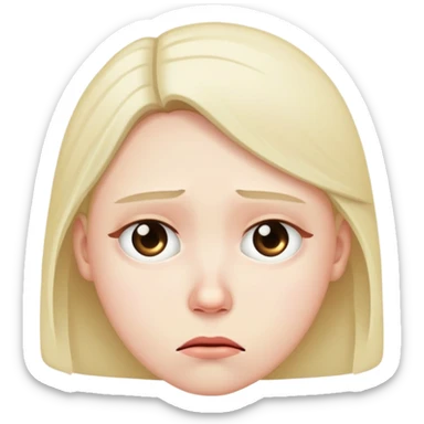 disappointed and sad sticker