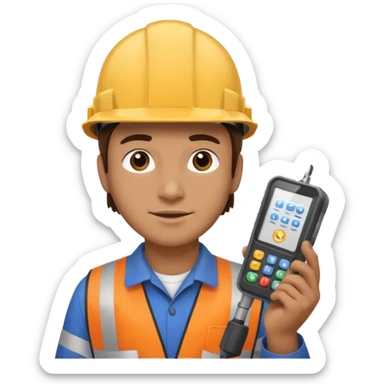 opérateur contrôle non destructif homme sticker