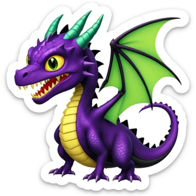 Plankton-Venom-Spyro-Cynder-Toothless-fusion sticker