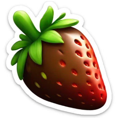 Chocolate strawberry  sticker