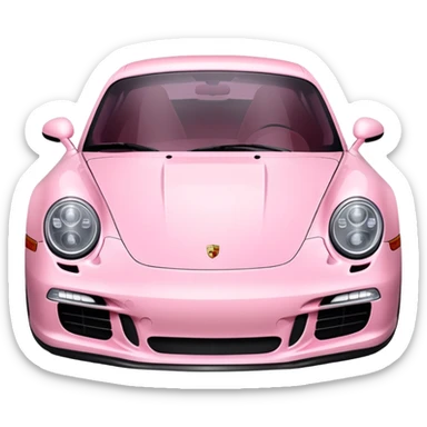 Light pink Porsche  sticker