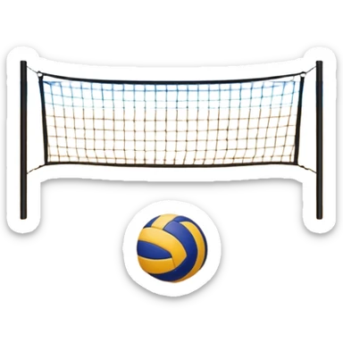 beach Volleyball court sticker