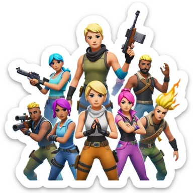 fortnite cover sticker