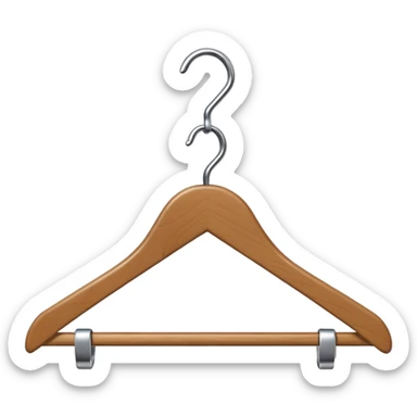 Clothing hanger sticker