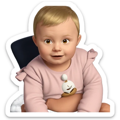 focused male portrait sticker