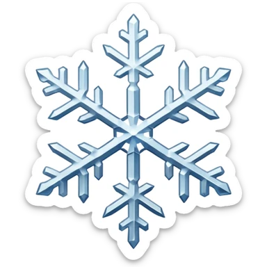 Snowflake sticker