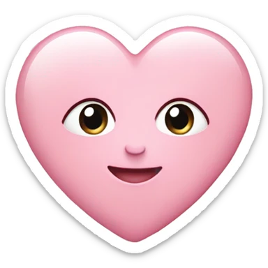 baby pink iphone heart sticker