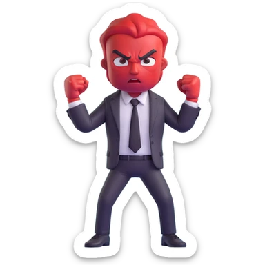 Anger character from Inside Out movie sticker