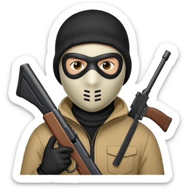 Peux tu me faire un braqueur 🙏🏽  sticker