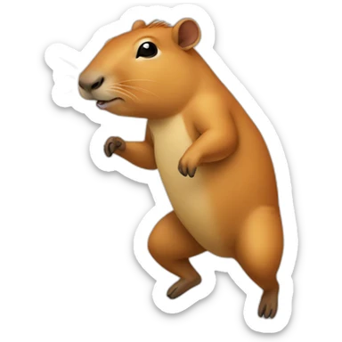 capivara dançando sticker