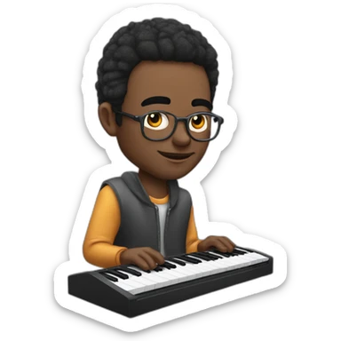 David Randall Blythe PLAYING SYNTHES KEYBOARDS sticker