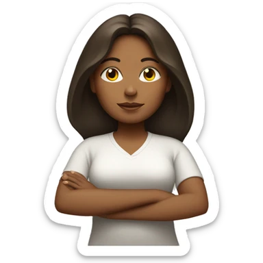Meditation girl brunette  sticker