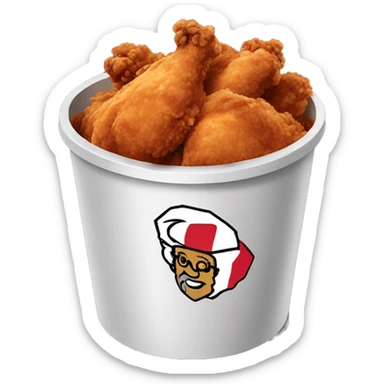 KfC Bucket of fried chicken sticker