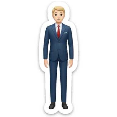 tall man full body sticker