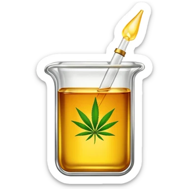 A weed cartridge sticker