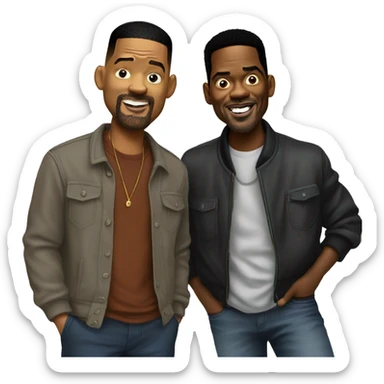 Will smith and chris rock sticker